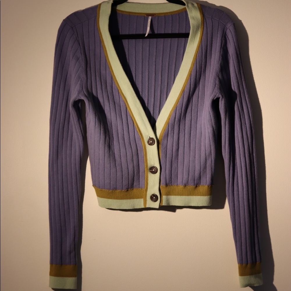 Free People cropped cartigan